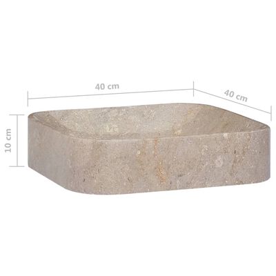 vidaXL Pesuallas harmaa 40x40x10 cm marmori