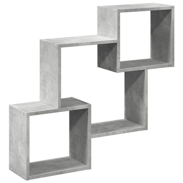 vidaXL Seinäkaappi 78x18x71 cm betoninharmaa tekninen puu