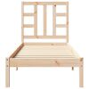 vidaXL Sängynrunko täysi puu 75x190 cm Small Single