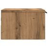vidaXL Seinäkiinnitettävä yöpöytä käsityöläinen tammi 34x30x20 cm