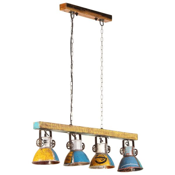 vidaXL Teollisuustyylinen kattovalaisin 25 W monivärinen 111 cm E27