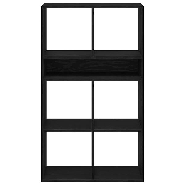 vidaXL Kirjahylly musta 66x31x112 cm lastulevy