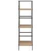 vidaXL 3-tasoinen kirjahylly tammi 60x27,6x90,5 cm tekninen puu
