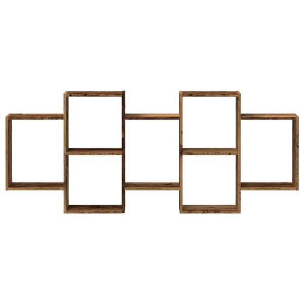 vidaXL Sein&auml;hylly vanha puu 159x18x65 cm tekninen puu