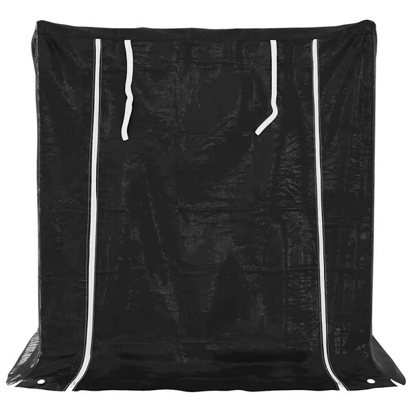 vidaxL Polttopuuteline sadesuojalla 101x61x110,5 cm galvanoitu teräs