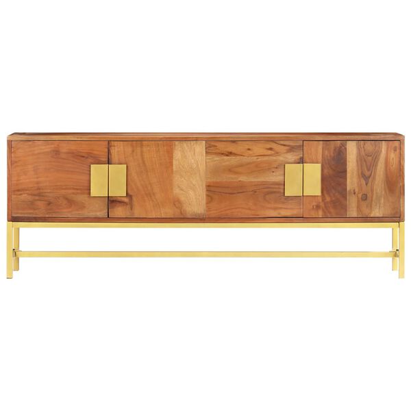 vidaXL TV-taso 140x30x50 cm täysi akaasiapuu