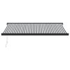 vidaXL Kelattava markiisi antrasiitti/valkoinen 4x3 m kangas/alumiini