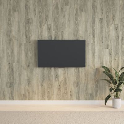 vidaXL Seinäpaneelit puutyyli harmaa PVC 2,06 m²