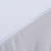 vidaXL Venyvät pöytäliinat 2 kpl helmalla 243 x 76 x 74 cm valkoinen