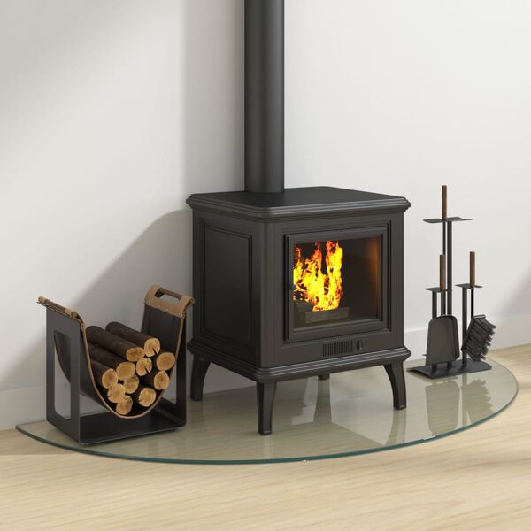 vidaXL Takan lasilevy puolipyöreä 1200x500 mm