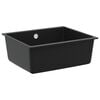 vidaXL Allas Musta 530 x 460 mm 80% kvartsia ja 20% hartsia