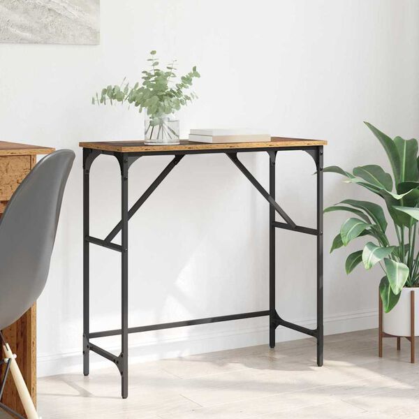 vidaXL Konsolip&ouml;yt&auml; Vanha puu 75 x 32 x 75 cm Tekninen puu