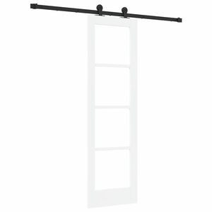 vidaXL Liukuovi ORKDAL Valkoinen ja musta 61 x 198,5 cm