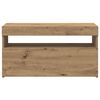 vidaXL 2-osainen TV-kaappisarja LED-valoilla k&auml;sity&ouml;l&auml;inen tammi