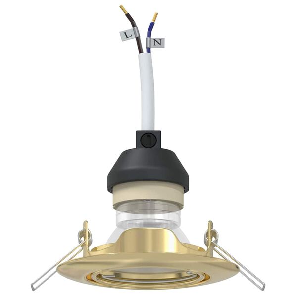 vidaXL Kohdevalo 12 pcs Kulta 9 x 9 x 2.5 cm Metalli