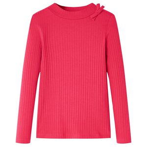 Lasten pitk&auml;hihainen T-paita kirkas pinkki 92
