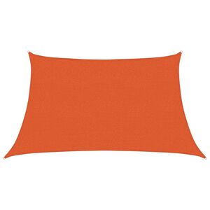 vidaXL Aurinkokenk&auml;purje 160 g/m&sup2; Puolisuunnikas oranssi 3/4x2 m HDPE