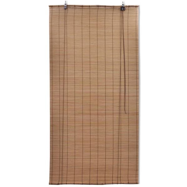 vidaXL Bambu rullaverhot 2 kpl 80 x 160 cm ruskea