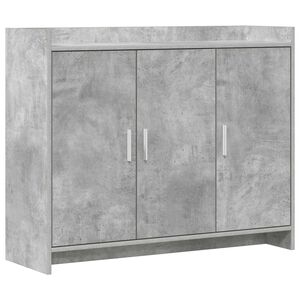 vidaXL Sivup&ouml;yt&auml; Betoninharmaa 98,5 x 33 x 80 cm Tekninen puu