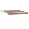 vidaXL Manuaalinen katos 4 x 2 m Taupe 100% polyesteri