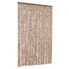 vidaXL Hy&ouml;nteisverho beige ja tummanruskea 118x220 cm chenille