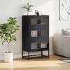 vidaXL Highboard Musta 68x39x123 cm Teräs
