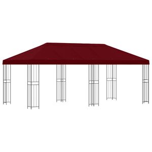 vidaXL Puutarhateltta 6 x 3 m Burgundi Polyesteri ja ter&auml;s 190 gsm
