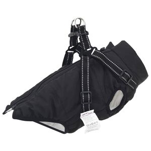 vidaXL Koiran Takki Musta L40 Fleece ja polyesteri