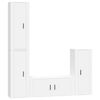 vidaXL 4-osainen TV-kaappisarja valkoinen tekninen puu