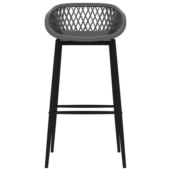 vidaXL Baarituolit 4 kpl harmaa