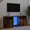 vidaXL TV-taso LED-valoilla savutammi 120x30x50 cm