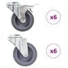 vidaXL Rullapy&ouml;r&auml;t pultinrei&acute;ill&auml; 12 kpl 75 mm