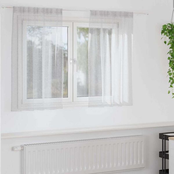 vidaXL Verhosatiini 2 pcs Vaaleanharmaa 140 x 140 cm Polyesteri