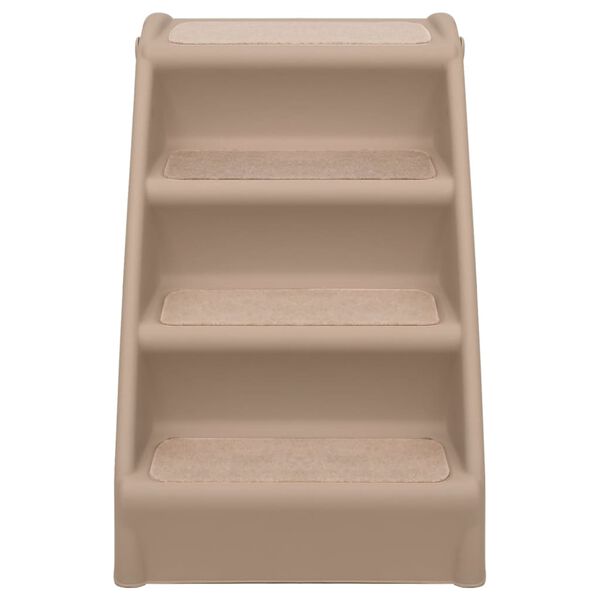 vidaXl Taitettavat koiran portaat ruskea 62x40x49,5 cm