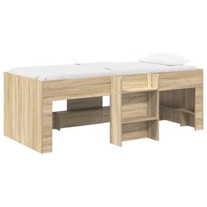 vidaXL Lasten korkea s&auml;nkykehys 2 pcs Sonoma 203 x 101,1 x 68,5 cm