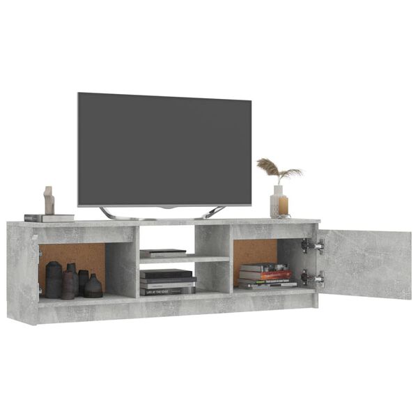 vidaXL TV-taso betoninharmaa 120x30x35,5 cm lastulevy