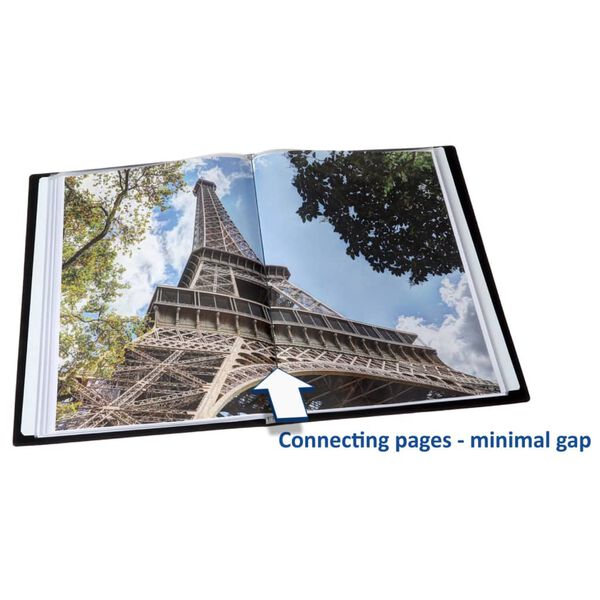 rillstab Portfolio kirja A4 40 taskua musta