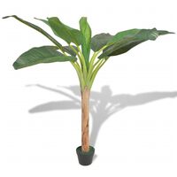vidaXL Tekokasvi ruukulla banaanipuu 150 cm vihreä