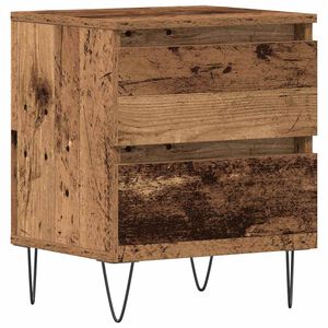 vidaXL Y&ouml;p&ouml;yt&auml;kaappi Vanha puu 40 x 35 x 50 cm Tekninen puu