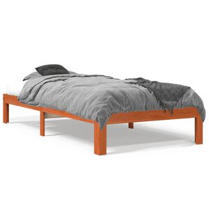 vidaXL S&auml;ngynrunko ilman patjaa vahanruskea 75x190 cm t&auml;ysi m&auml;nty