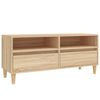 vidaXL TV-taso Sonoma-tammi 100x34,5x44,5 cm tekninen puu