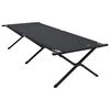 vidaXL Taitettava leirint&auml;vuode Musta 210 x 80 x 46 cm Oxford-kangas