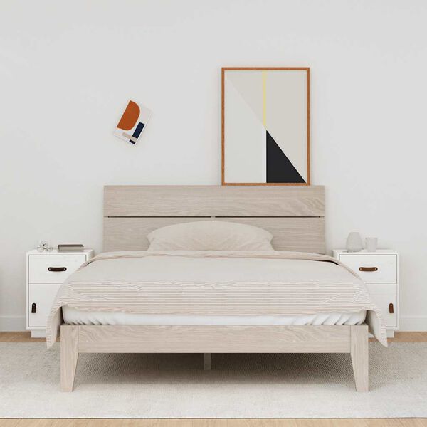 vidaXL Yöpöydät 2 kpl valkoinen 40x34x55 cm täysi mänty