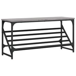 vidaXL Kenk&auml;teline harmaa Sonoma 90x30x45 cm tekninen puu