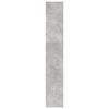 vidaXL Kirjahylly betoninharmaa 80x24x143 cm tekninen puu