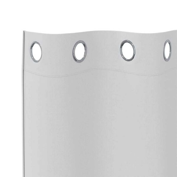 vidaXL Piment&auml;v&auml; verho renkailla 2 pcs Vaalea harmaa 175 x 140 cm