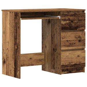 vidaXL Ty&ouml;p&ouml;yt&auml; Old Wood 90x45x76 cm Engineered Wood