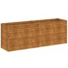 vidaXL Korotettu puutarhalaatikko 196x50x69 cm Corten-ter&auml;s