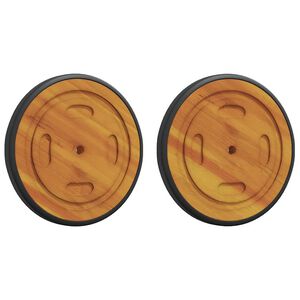 vidaXL Avaruuspy&ouml;r&auml;t 2 kpl Ruskea 20.5 x 20.5 x 2 cm Tihe&auml; akasiapuu