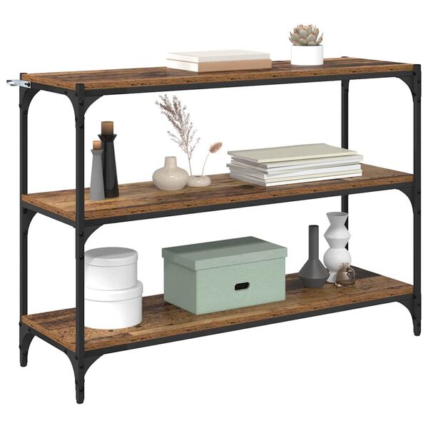 vidaXL Kirjahylly Vanha puu 100 x 33 x 70,5 cm